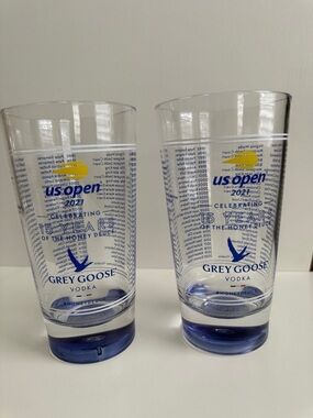 Grey Goose Blue Accent Mixing Glass - US Open 15 Years